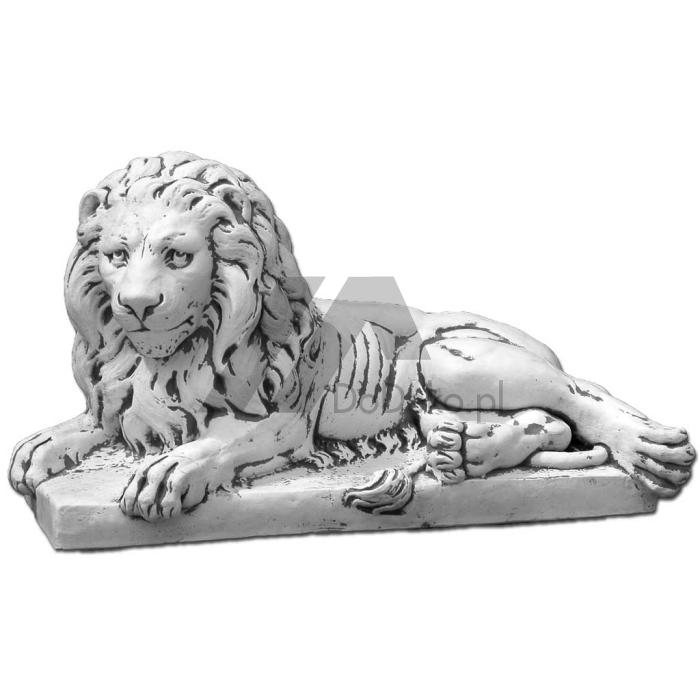 Figur beton - løve forlod